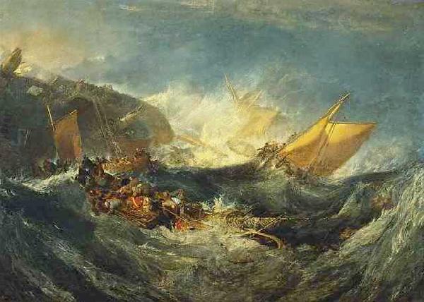 Joseph Mallord William Turner The shipwreck of the Minotaur, France oil painting art